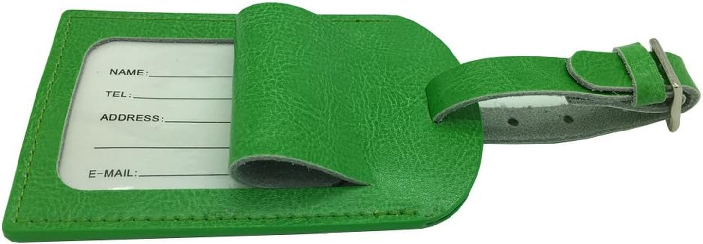 Leather Luggage Tag by | Bag Tags Suitcase Tags Identifiers Travel Tags 2Pc
