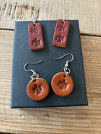 Leather earrings