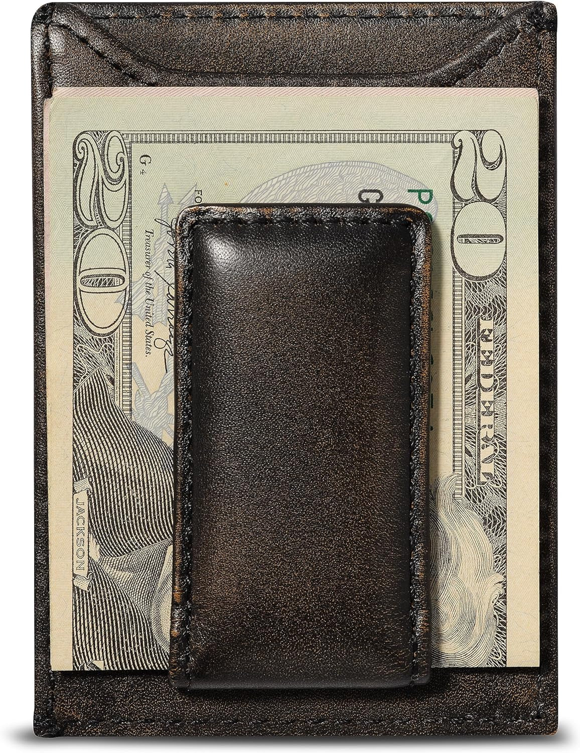 Bass Fish Money Clip Wallet | Slim Card Holder | Super Strong Magnet Men'S Wallet | Front Pocket Wallet (Bass Fish)