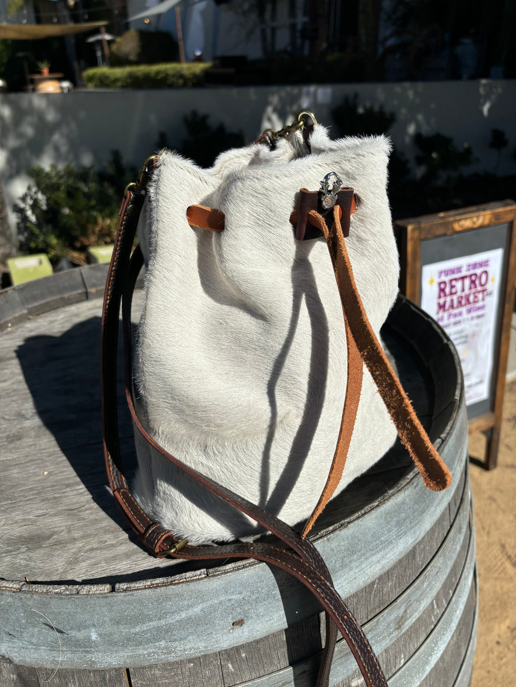 Barbara Bucket Bag – Handcrafted Leather & Denim