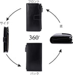 Women Leather Wallets RFID Blocking Clutch Card Holder Ladies Purse with Zipper Pocket