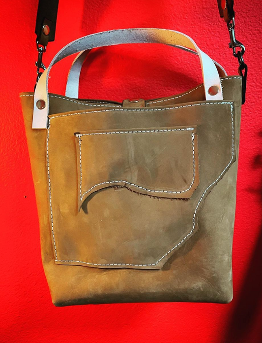 Boho chic Leather Bag