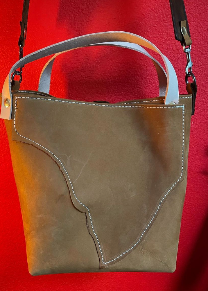 Boho chic Leather Bag